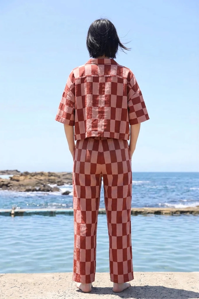 Graham Trouser - Brick Check