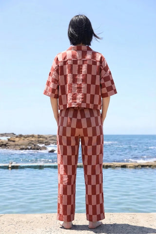 Graham Trouser - Brick Check