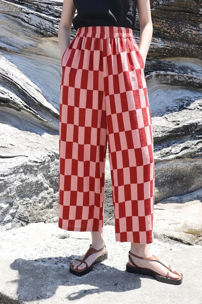 Graham Trouser - Brick Check