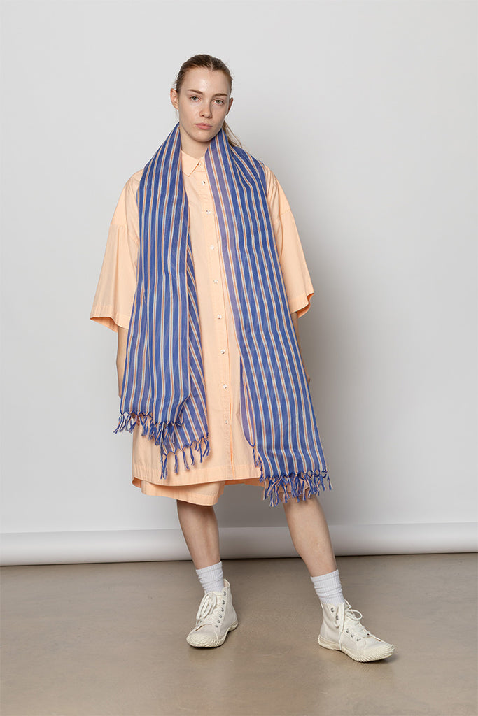 Generic Pleats Stole - Blue