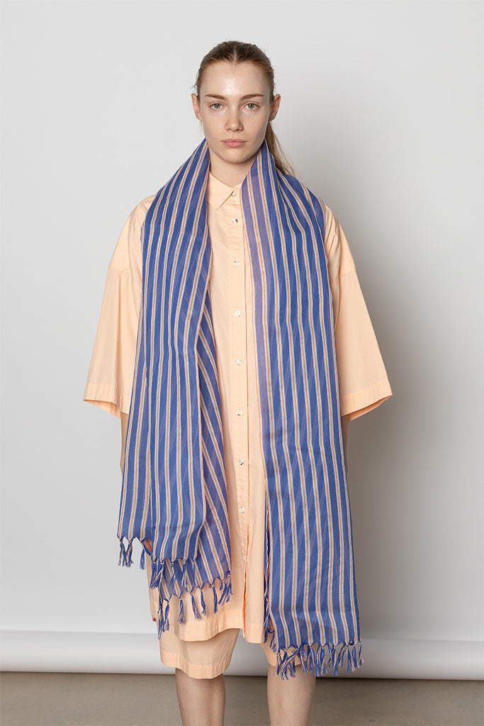 Generic Pleats Stole - Blue