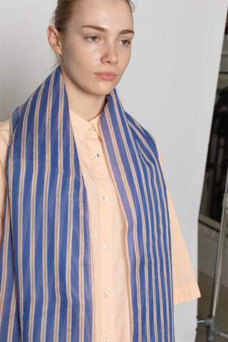 Generic Pleats Stole - Blue