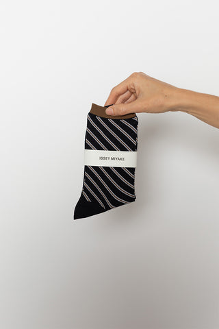 Generic Stripes Socks - Black Hued