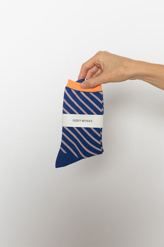 Generic Stripes Socks - Blue Hued