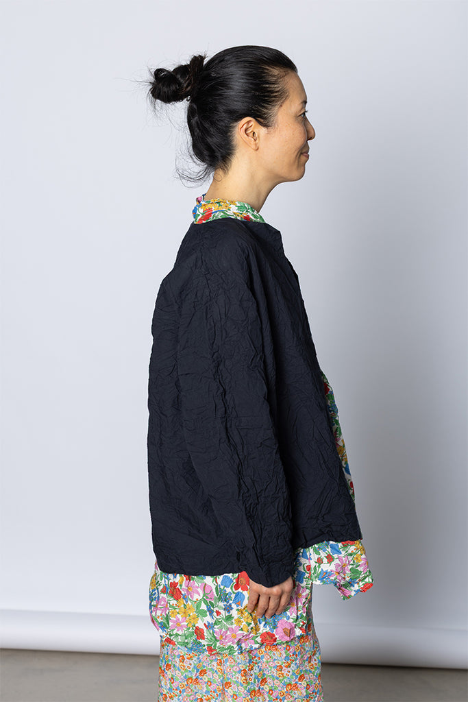 Giacca Jacket Bomber Singola Lavata - Black