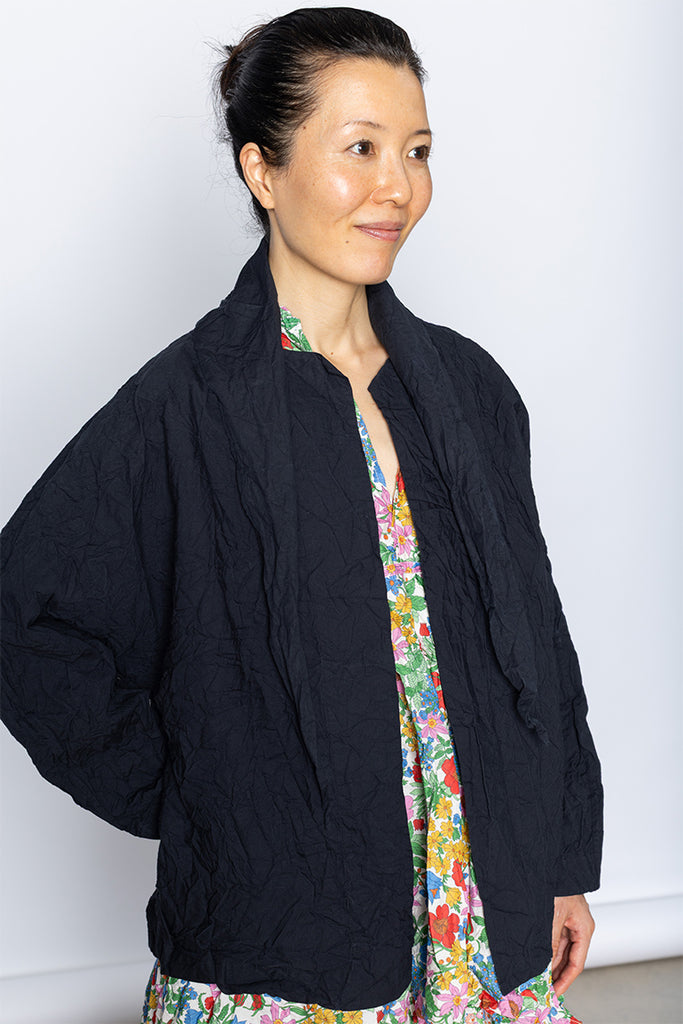 Giacca Jacket Bomber Singola Lavata - Black