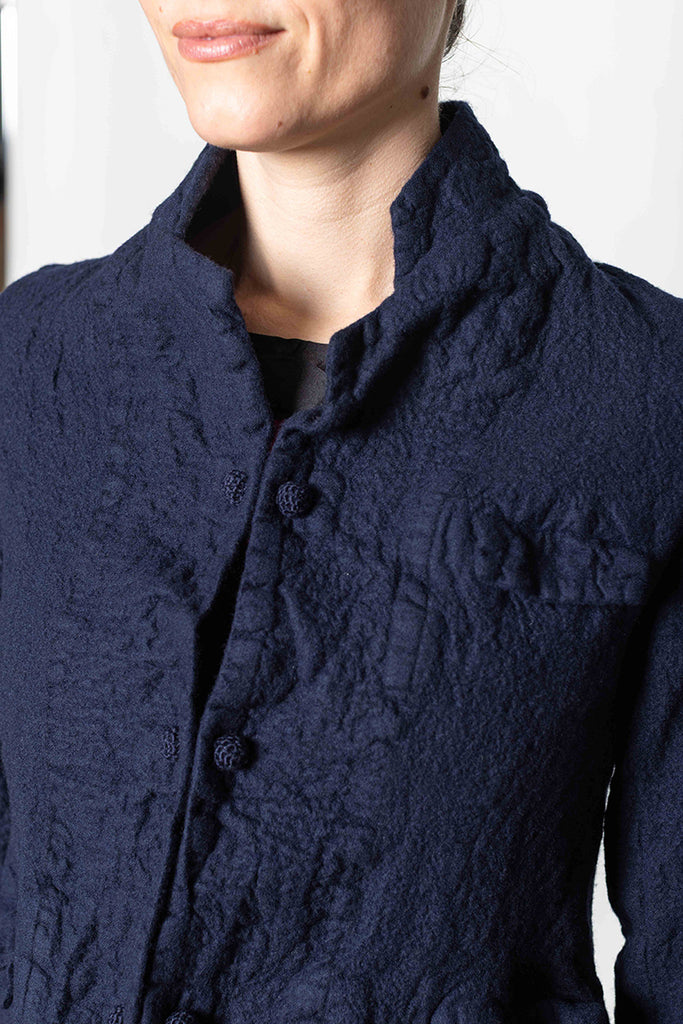 Giacca Jacket Fausto TV Lavata - Blu Navy