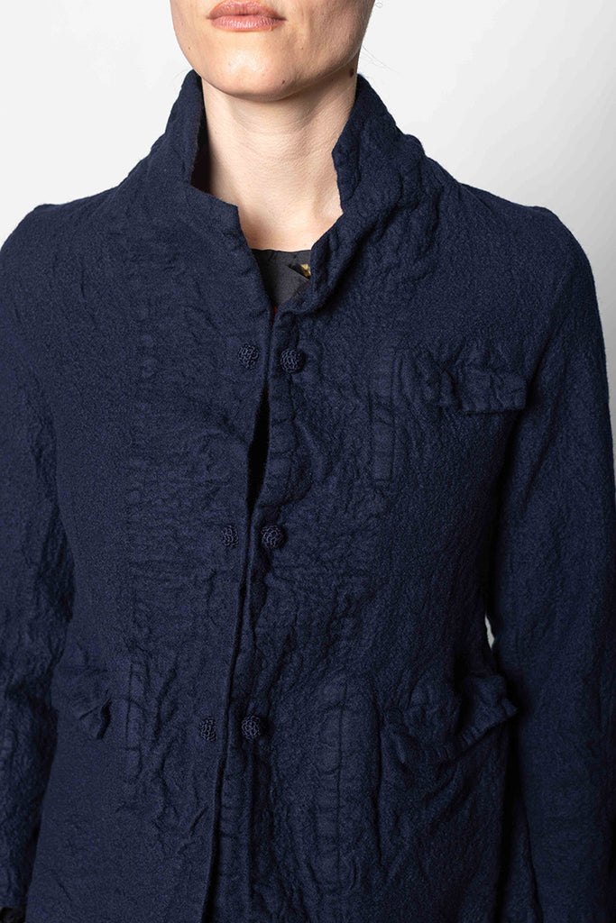 Giacca Jacket Fausto TV Lavata - Blu Navy