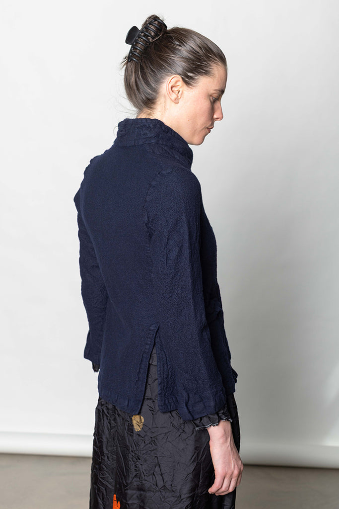 Giacca Jacket Fausto TV Lavata - Blu Navy
