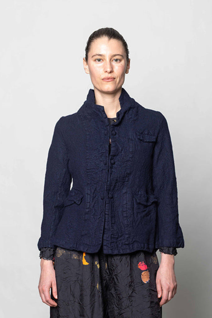 Giacca Jacket Fausto TV Lavata - Blu Navy