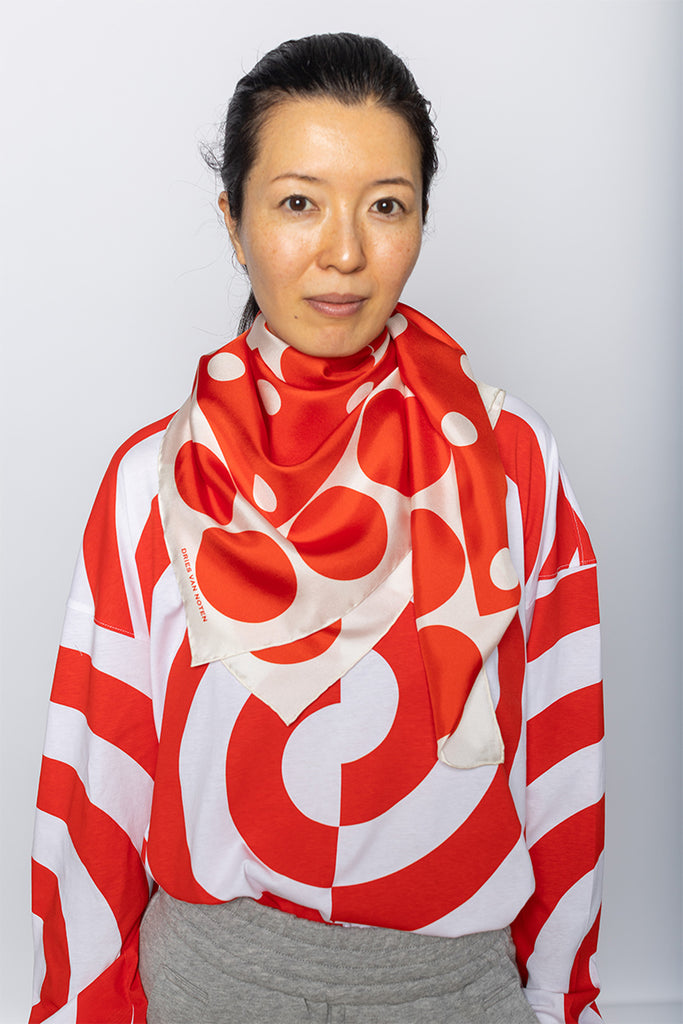 Graphic Silk Scarf - Design B