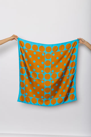 Graphic Silk Scarf - Design C