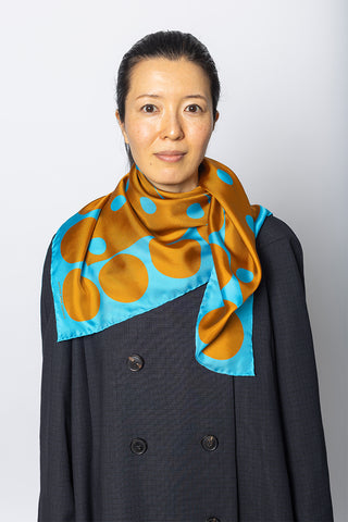 Graphic Silk Scarf - Design C