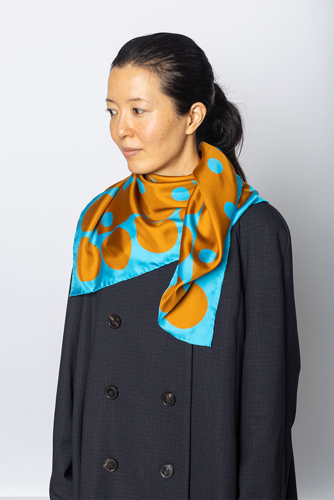 Graphic Silk Scarf - Design C