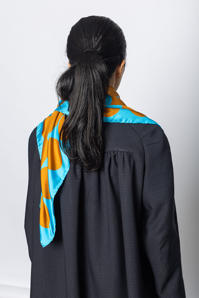 Graphic Silk Scarf - Design C