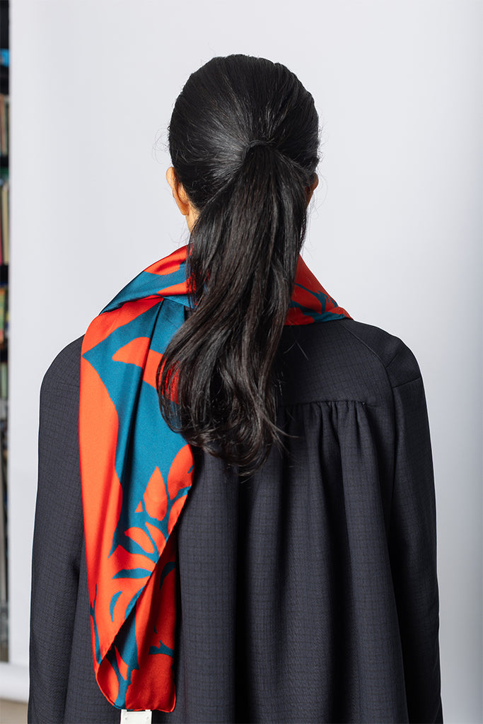 Graphic Silk Scarf - Design D