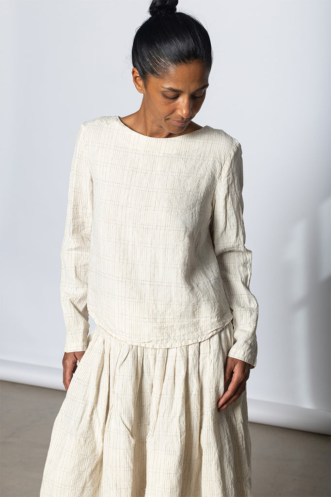 HB Top - Silver Check