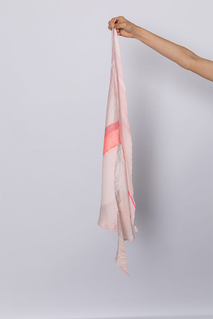 Hand Painted Scarf II - Pink/Peach