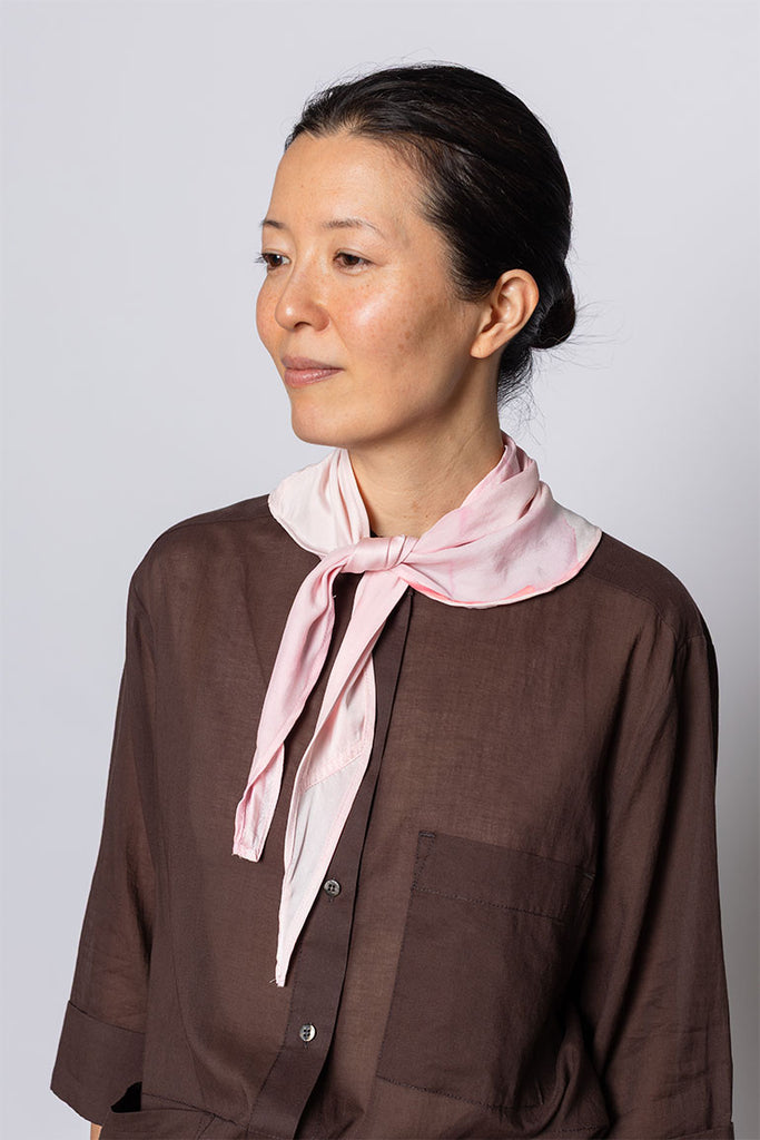 Hand Painted Scarf V - Pink/Pink