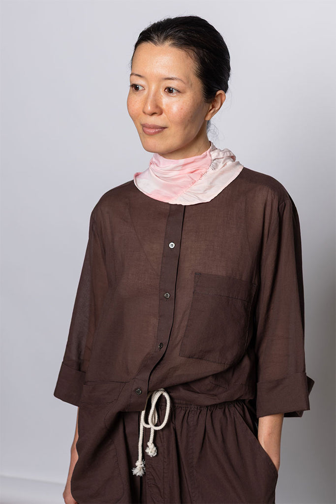 Hand Painted Scarf V - Pink/Pink