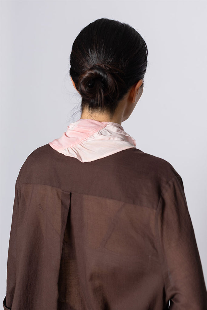 Hand Painted Scarf V - Pink/Pink