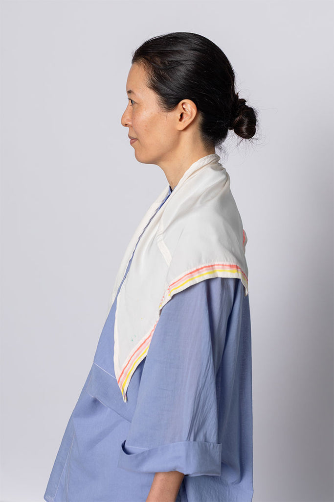 Hand Painted Scarf X - Multi Texta Test Border