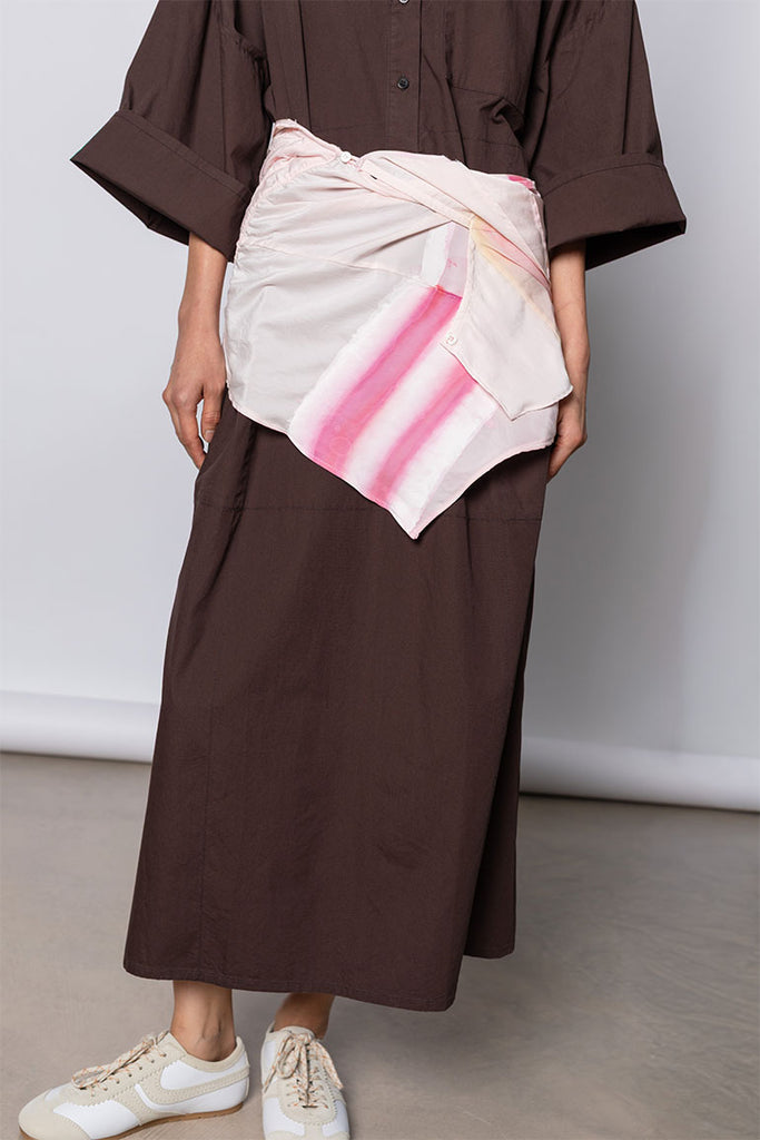 Hand Painted Sash belt Scarf - Pink/Pink