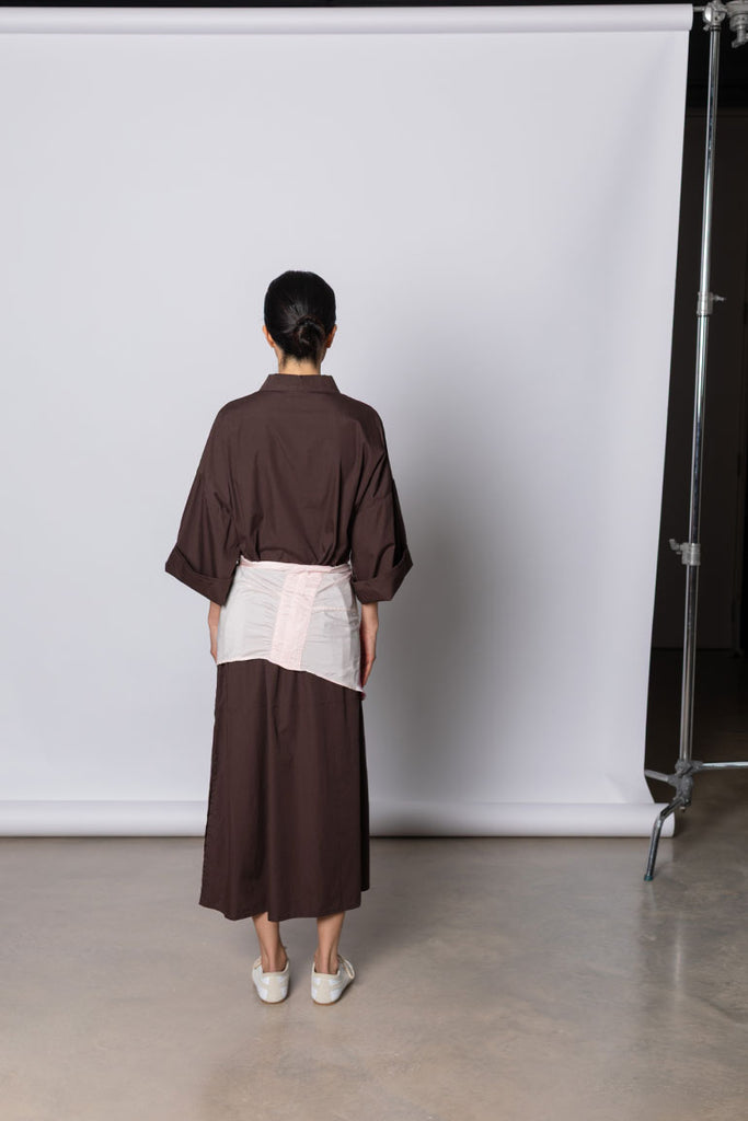 Hand Painted Sash belt Scarf - Pink/Pink