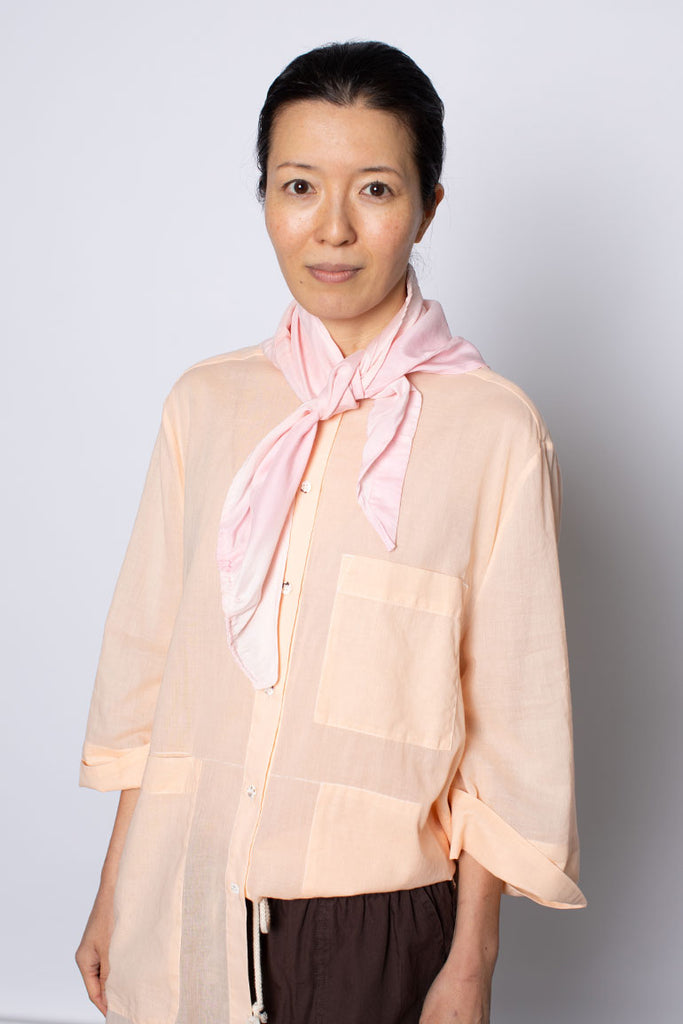 Hand Painted Scarf III - Pink Wash
