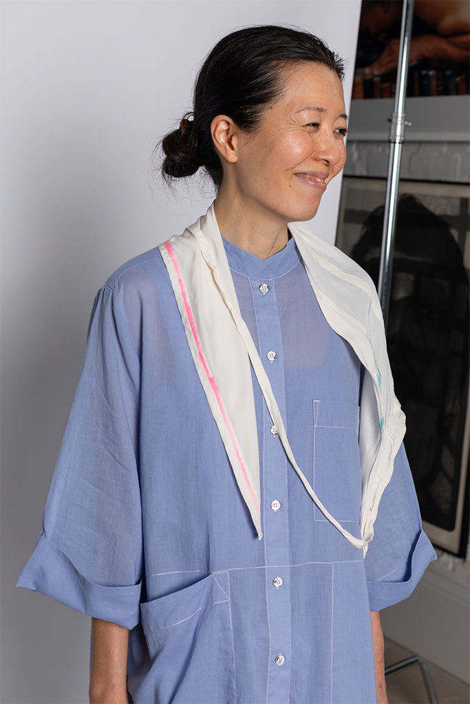 Hand Painted Scarf IX - Highlighter Tester