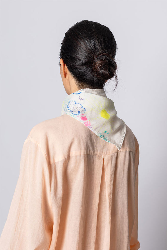 Hand Painted Scarf VII - Texta Test