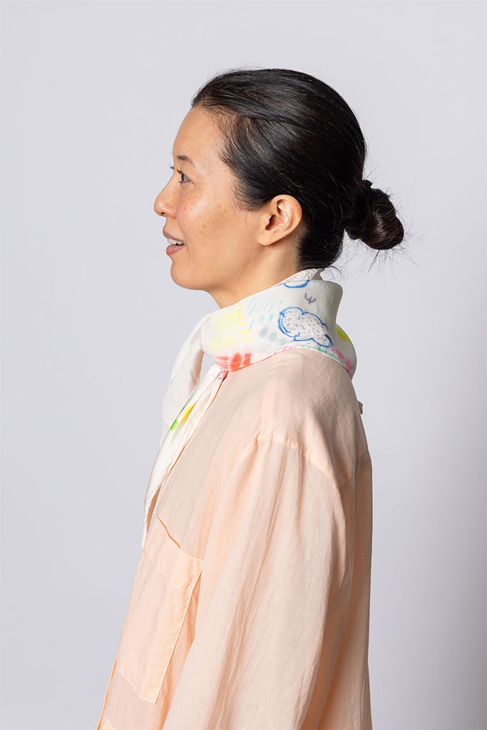 Hand Painted Scarf VII - Texta Test