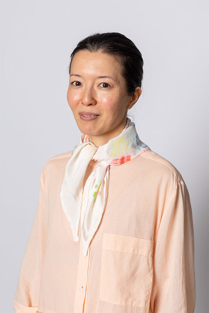 Hand Painted Scarf VII - Texta Test