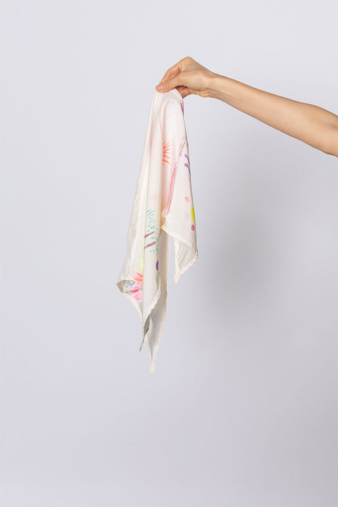 Hand Painted Scarf VII - Texta Test