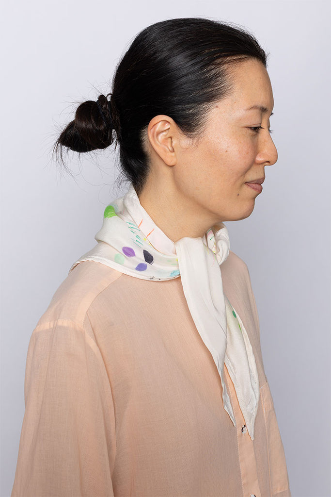 Hand Painted Scarf VII - Texta Test