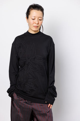 Hegera Embellished Long Sleeve T-Shirt - Black