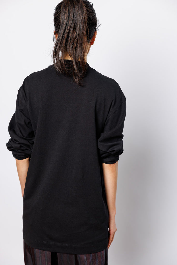 Hegera Embellished Long Sleeve T-Shirt - Black