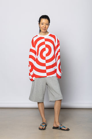 Heglanda Graphic Print T-Shirt - White/Orange