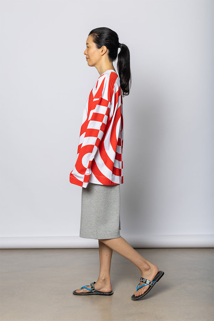 Heglanda Graphic Print T-Shirt - White/Orange