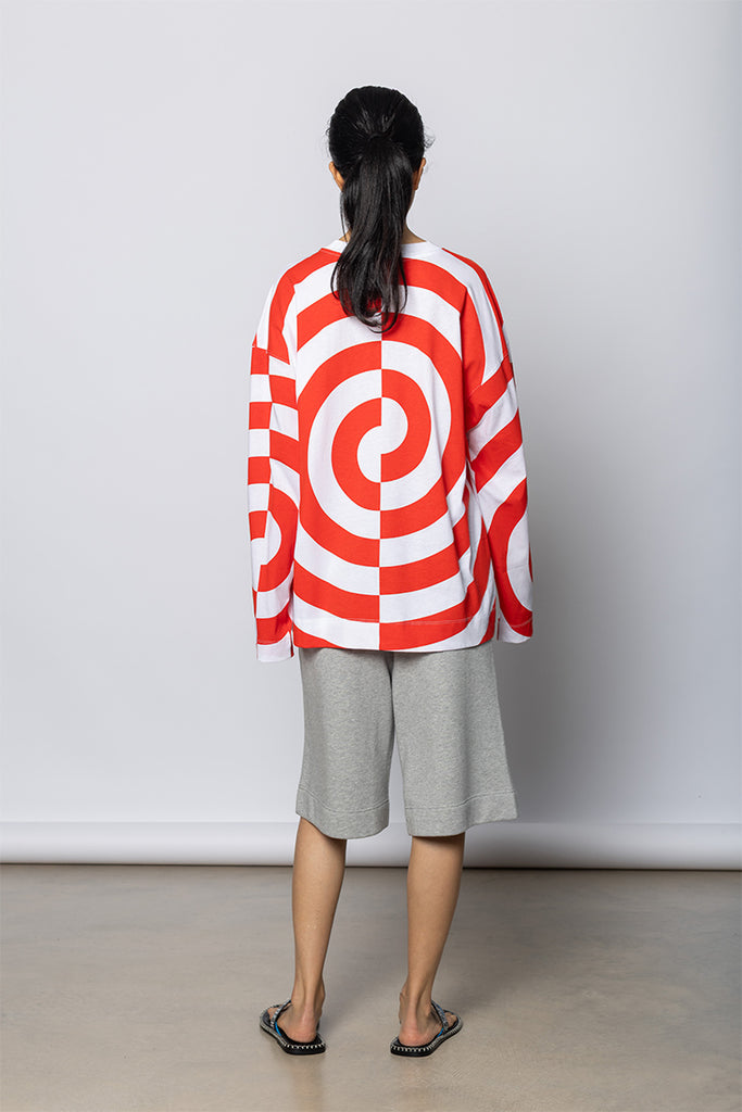 Heglanda Graphic Print T-Shirt - White/Orange