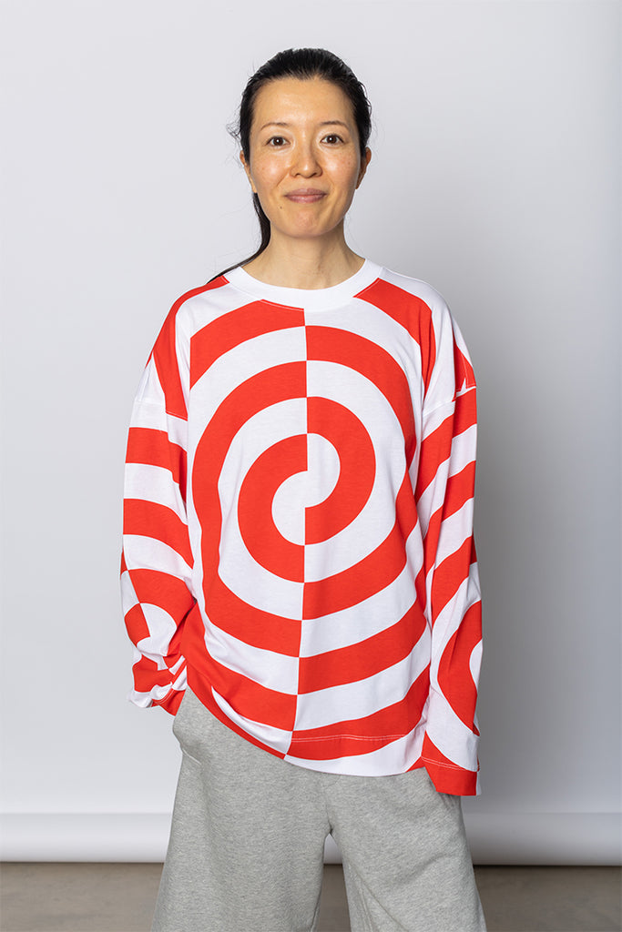 Heglanda Graphic Print T-Shirt - White/Orange