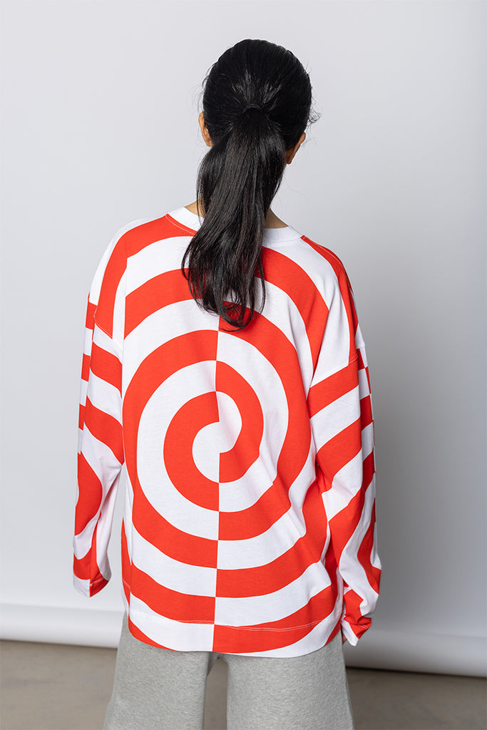 Heglanda Graphic Print T-Shirt - White/Orange