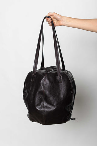 Helmet Hobo Bag - Dark Chocolate