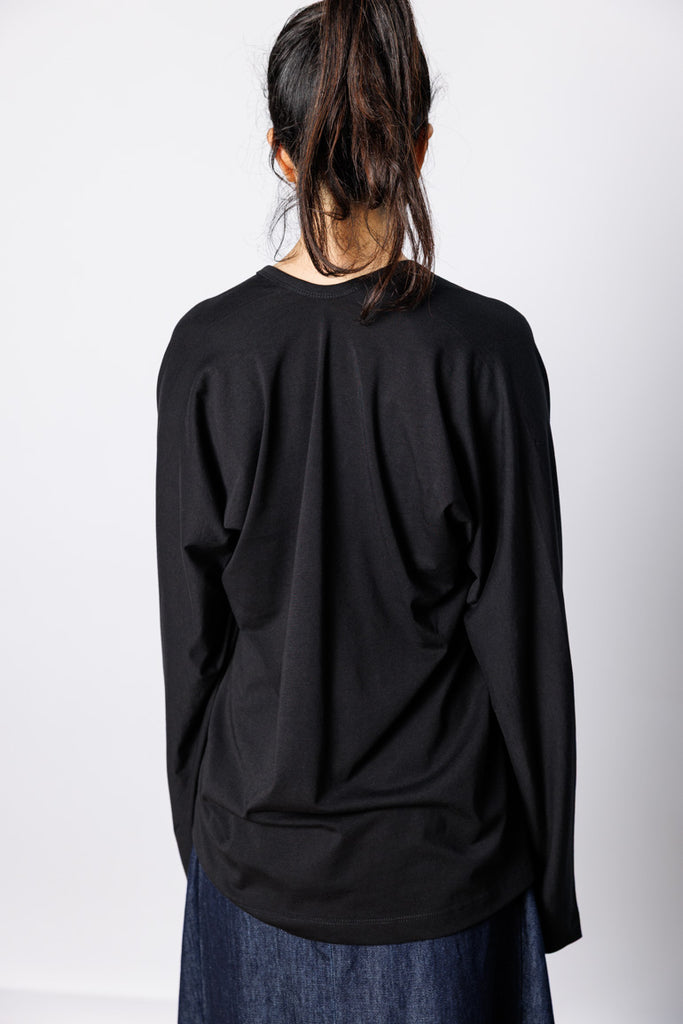 Hena Bis V-Neck T-Shirt - Black