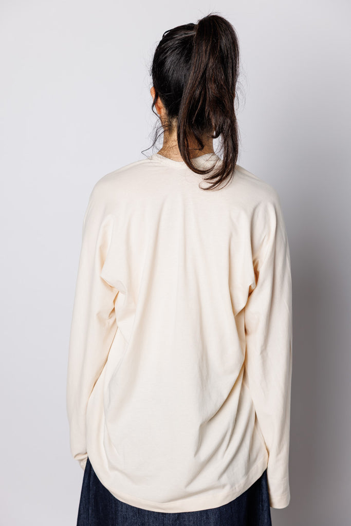 Hena Bis V-Neck T-Shirt - Ecru