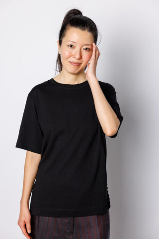 Heydu Bis Crew Neck T-Shirt - Black