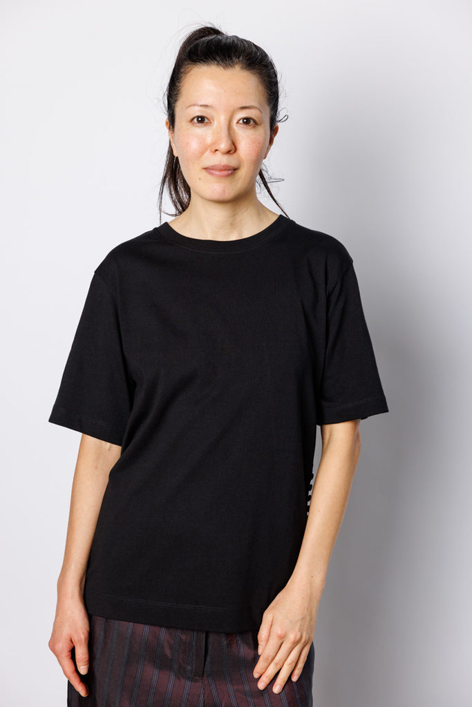 Heydu Bis Crew Neck T-Shirt - Black