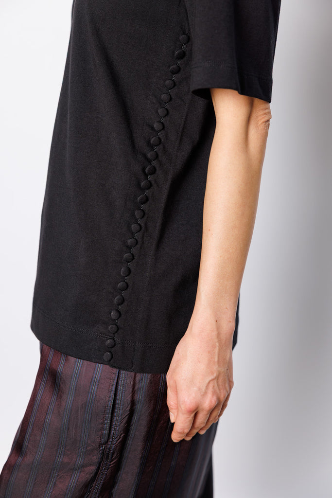 Heydu Bis Crew Neck T-Shirt - Black