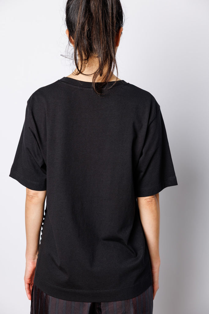 Heydu Bis Crew Neck T-Shirt - Black