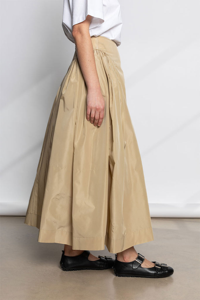 Hip Detail Bind Skirt - Stone